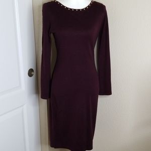Calvin Klein knit dress with long sleeves